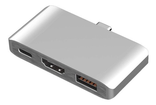 Adaptador Dock Dex Station Usb Tipo-c Hdmi Macbook S8 S9 N8 Cor Prata - Mi