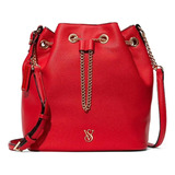 Bolsa Bucket Bag Victoria´s Secret Color Rojo