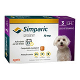 Simparic 10mg - Cães De 2,6 A 5kg - 3 Comprimidos