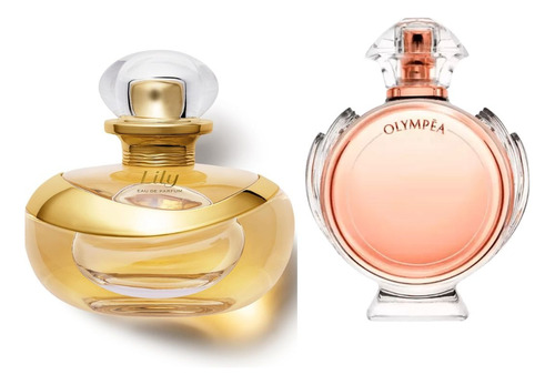 Kit 2 Perfumes Tradicionais Femininos Romântico - 1 Lily E 1 Olympèa 