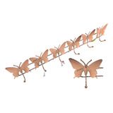 Colgador Perchero Pared Metal Toalla Soporte Bronce Mariposa