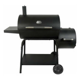 Expert Grill Asador De Carbón Tipo Barril Con Ahumador 28 Color Negro