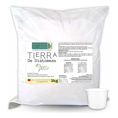 3kg Tierra Diatomeas Organico Mata Chinches De Cama | Envío gratis