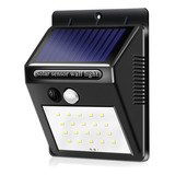 Foco Solar Led Con Sensor De Movimiento Para Exterior