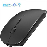 Mouse Inalámbrico Dual Bluetooth + 2.4 G Recargable Slim