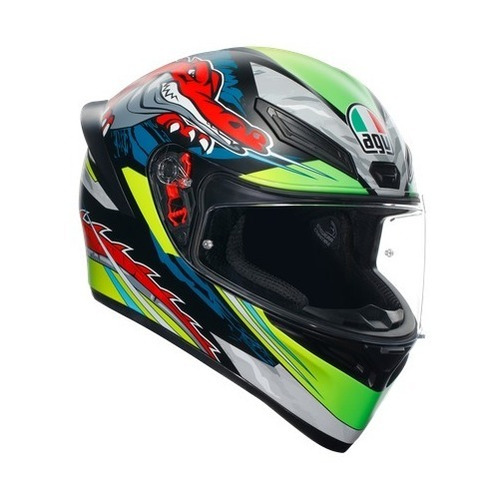 Casco Agv K1 Dundee Matt Lime/red