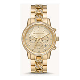 Reloj Michael Kors Ritz Modelo Mk6937 Original Para Dama Color De La Correa Dorado Color Del Bisel Dorado Color Del Fondo Dorado