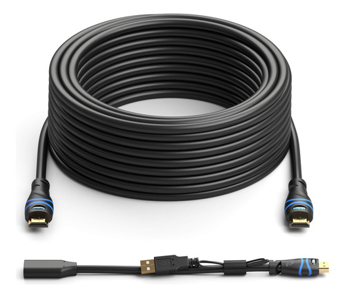 Bluerigger Inwall Cable Hdmi De Alta Velocidad Con Repetidor