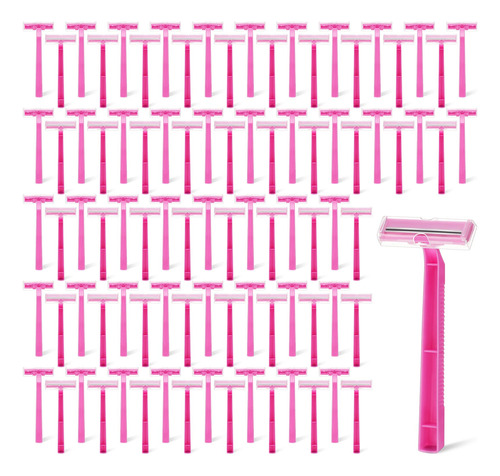 100 Maquinillas De Afeitar Desechables Para Mujer, Cuchillas