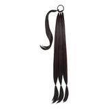 Extensión De Cabello Sintético De Cola De Marrón Oscuro