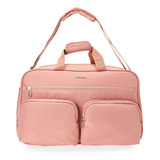 Mala De Mão Soft Motion Biz Samsonite Cor Rosa Liso