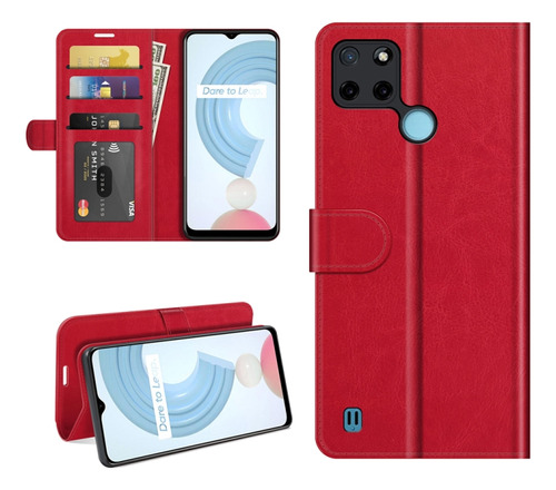 Funda De Piel Texturizada Para Oppo Realme C21y R64