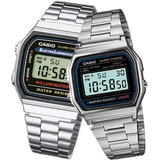 Reloj Casio Retro Vintage Unisex A158 + A168 Pareja Original