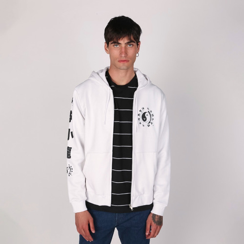 Campera Yin Yang Zip Hood Rvca Hombre