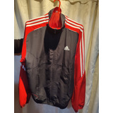 Campera adidas Tres Lineas Roja Original