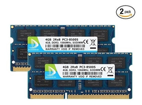 Kit Duomeiqi Nuevo 8gb (2 X 4 Gb) Ddr3 1066mhz 2rx8 Pc3-8500