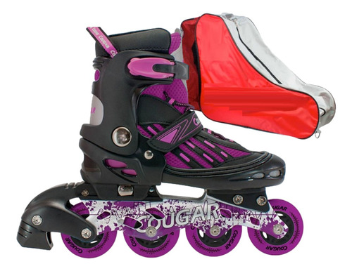 Patines En Linea Ajustables Semiprofesionales Cougar New 