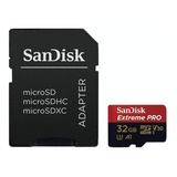 Tarjeta De Memoria Micro Sdhc Sandisk Pro 32gb + Adaptador