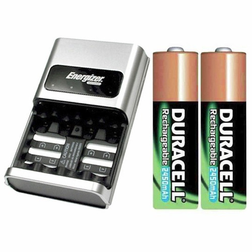 Energizer Cargador Auto 1 Hora + 2 Pilas Aa 2450mah