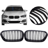 Parrilla De Doble Línea Negra Mate Para Bmw F20 120i 125i