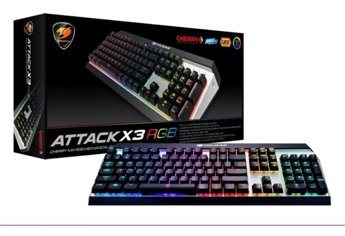 Teclado Gamer Mecanico Rgb Cougar Attack X3 Cherry Español