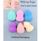 Set De 6 Esponjas Para Maquillaje De Base Y Corrector