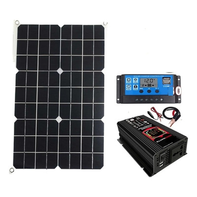 Inversor De Batería Solar 110-220, Panel Solar De