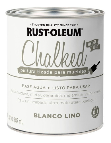 Chalked Rust Oleum Tizada | +13 Colores | 1lt