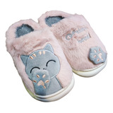 Pantufa De Gatinho Com Patinha 3d Infantil Antiderrapante