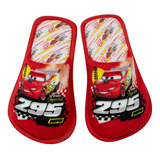 Pantuflas Disney Cars Color Rojo Para Niños