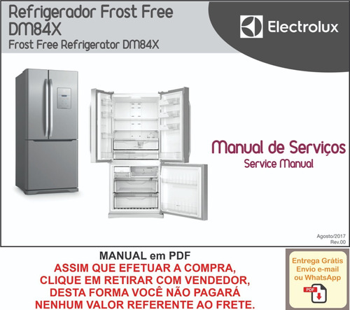 Manual De Serviço Refrigerador Electrolux Frost Free Dm84x