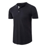 Playera Tipo Polo Wagoff De Manga Corta Con Cuello Alto Par