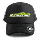 Gorras Trucker Kawasaki Motos Remeras Estampadas Canibal