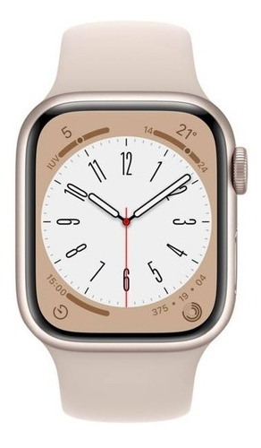 Apple Watch S8gps Caja Aluminio Blanco Estelar 41mm Sport Bl