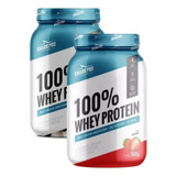 Suplemento Em Pó Shark Pro  Pro 100% Whey Protein Proteínas 100% Whey Protein Sabor  Morango Em Pote