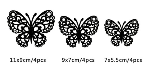 36 Pegatinas De Mariposa 3d