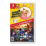 Sonic Forces + Super Monkey Ball Nsw Físico 