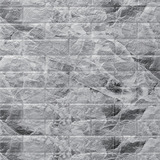 Panel Adhesivo 3d Relieve Ladrillo Marmol Gris