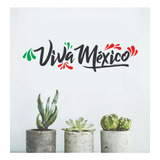 Vinilo Decorativo Frase Mexicana Viva México Sticker