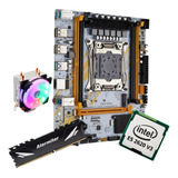 Kit Gamer Placa Mãe X99 Qiyida Ed4 Xeon E5 2620 V3 32gb + Co