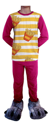 Pijama Infantil  Estampa Batata Frita