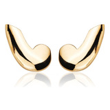 Brinco Ear Cuff Liso Banhado A Ouro 18k