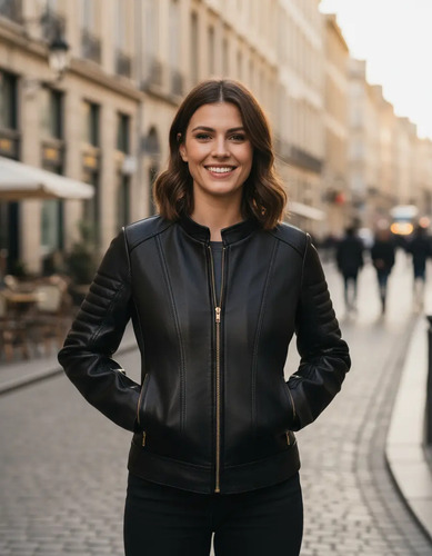 Chaqueta Mujer 100% Piel De Primera Calidad Modelo Elizabeth