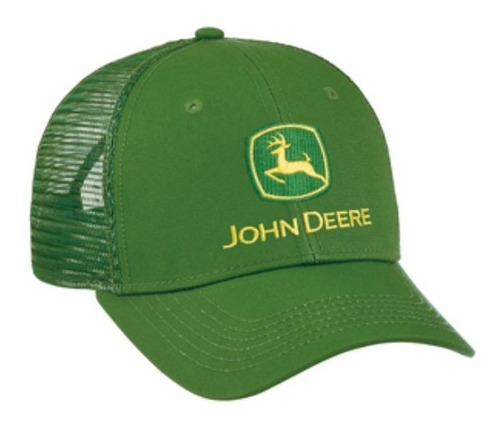 Gorro Jockey John Deere Verde Logo Malla Original Importada