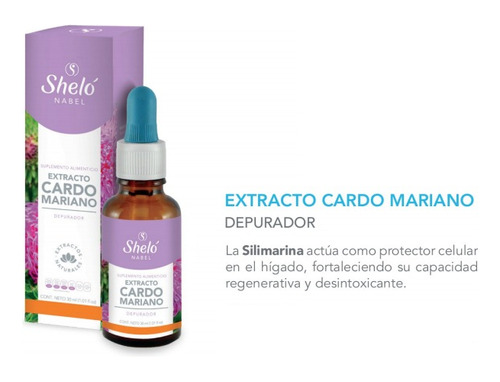 Cardo Mariano Extracto Depurador De Higado Shelo /sa Sabor Herbal