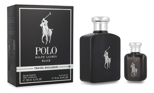 Set Polo Black 2pzs - Caballero