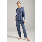 Pijama Pantalon Largo  Options Intimate Azul Ref 1589031