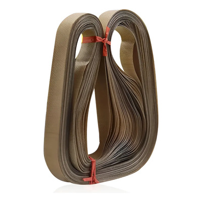 Caja 50 Bandas De Teflón Circular Para Selladora Cont 750mm Marrón Claro