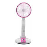 Ventilador Portatil Recargable Fan Plegable Usb De Mesa Led