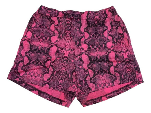 Short Lycra Con Bolsillos Animal Print Playa Pileta Verano